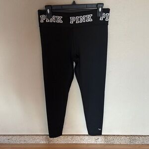 PINK Victoria's Secret Kids Black Leggings